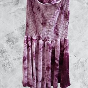 Maroon And White Tie-dye Rompers